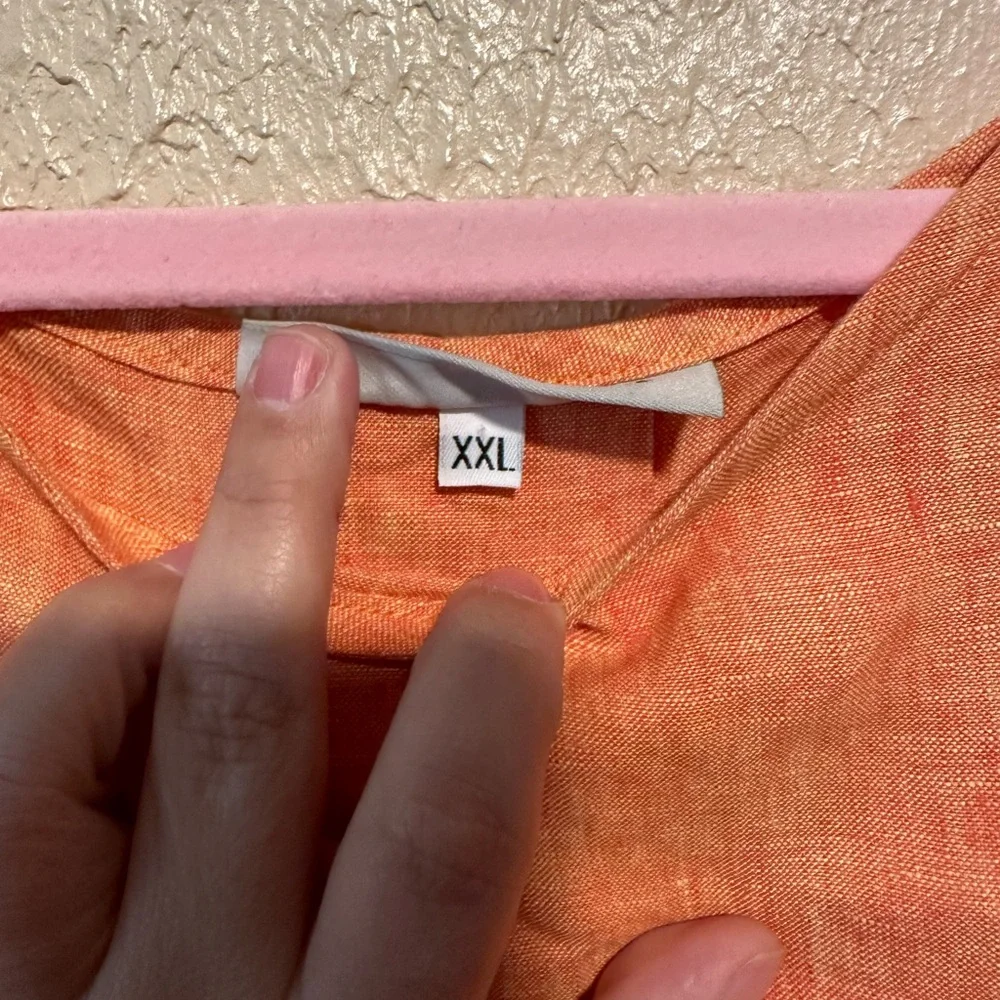 Bryn Walker Linen Top Bell Sleeves Size XXL‎